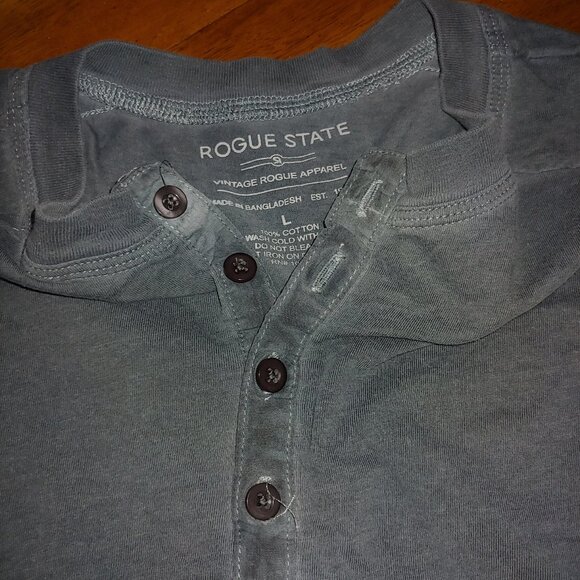Rogue State Vintage - Button Up Long Sleeve Shirt - Lge (weathered look) - Picture 3 of 9